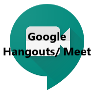 Google Hangouts/Meet: Download and use the app or sign-in to your Google account and use it in the Chrome Browser.